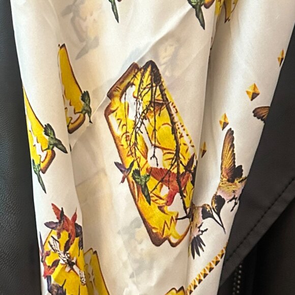 McQ by Alexander McQueen Cotton Print Scarf - Picture 7 of 7